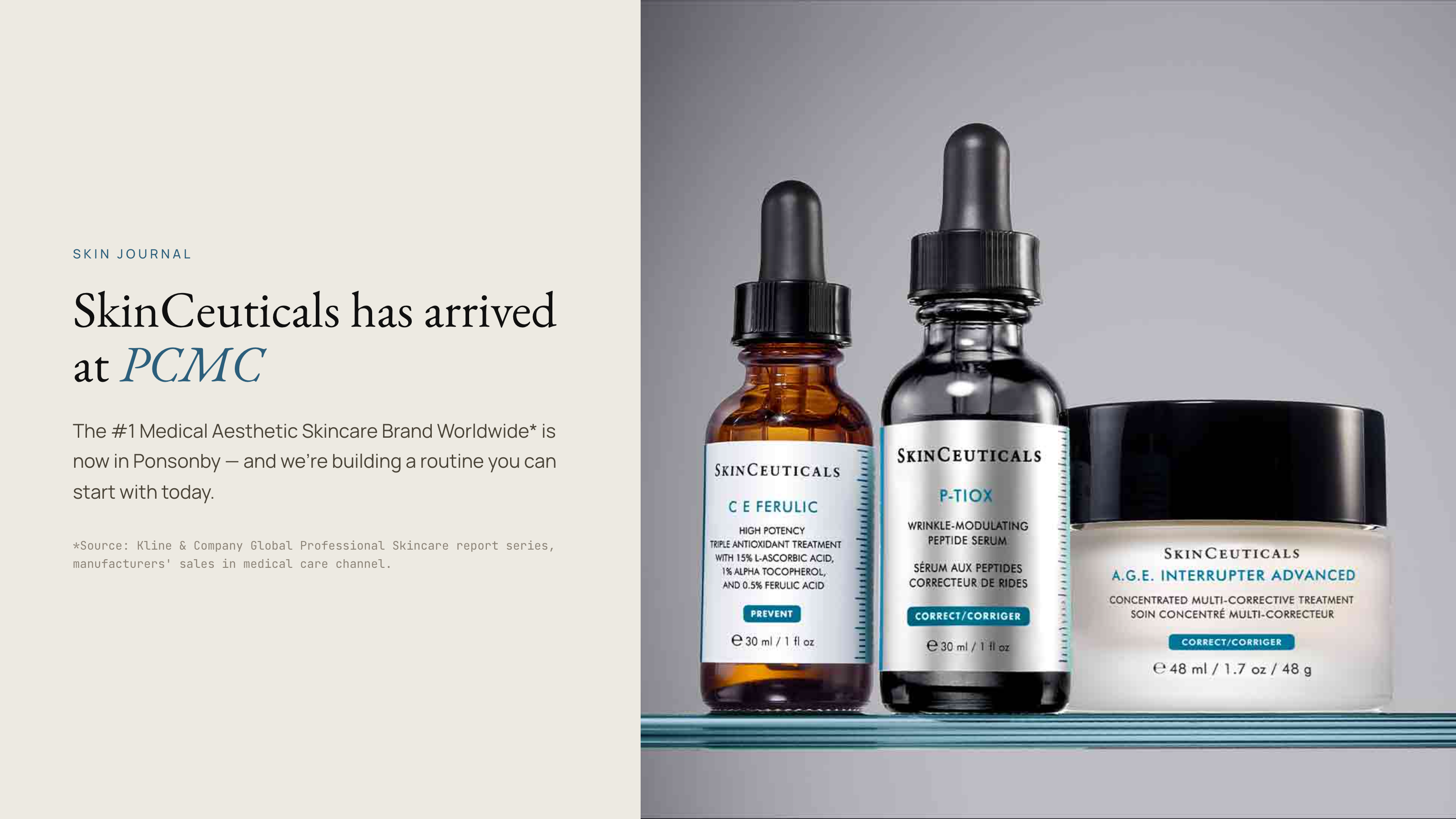 SkinCeuticals has officially arrived at Ponsonby Cosmetic Medical Clinic