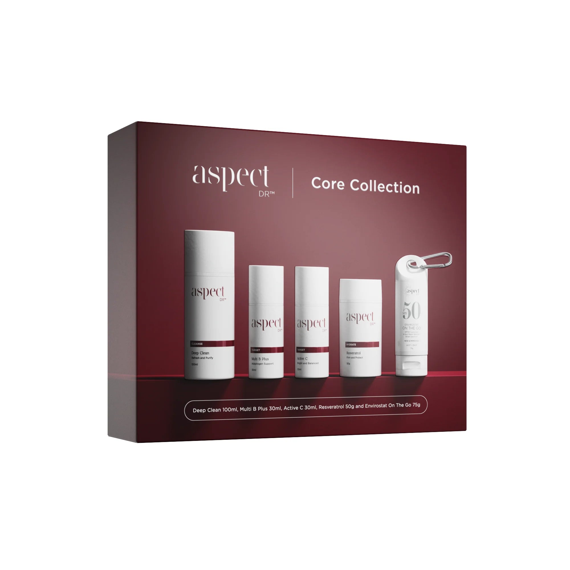Aspect Dr Christmas Core Collection 2025 – five-piece skincare kit