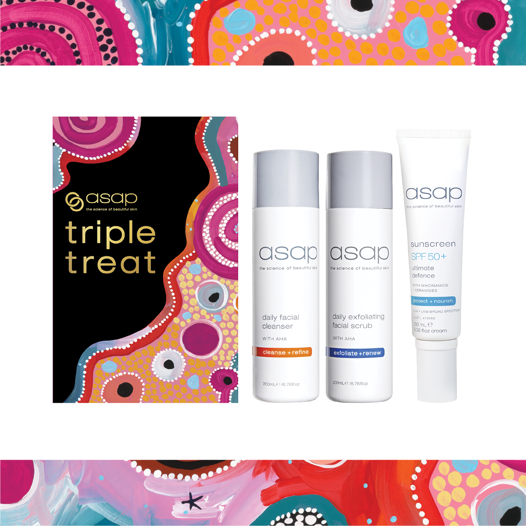 ASAP TRIPLE TREAT with the NEW SPF50+ Ultimate Defence