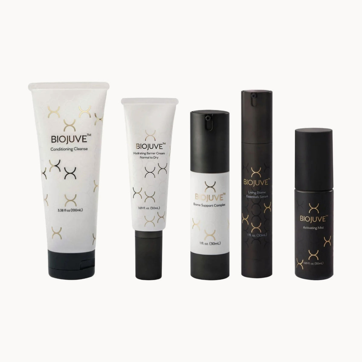 Biojuve whole range: Conditioning Cleanse, Hydrating Barrier Cream, Biome Support Complex, Living Biome Essentials Duo